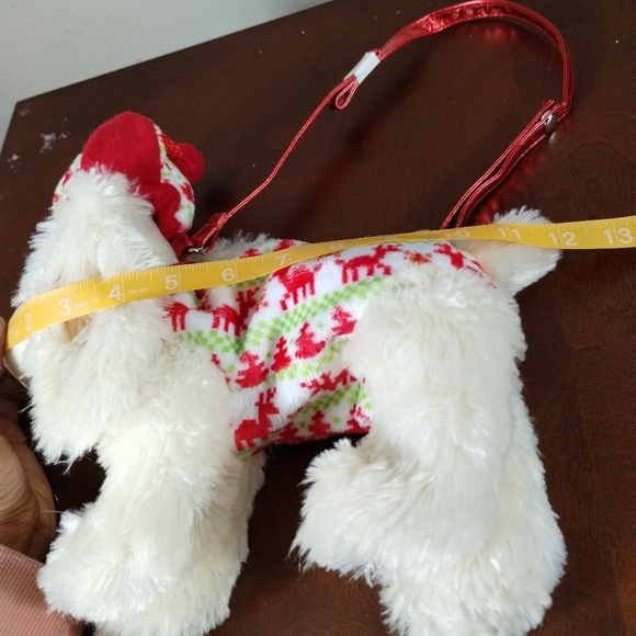 ✓Poochie & Co poodle dog puppy Christmas purse plush bag new without tags - Picture 14 of 15